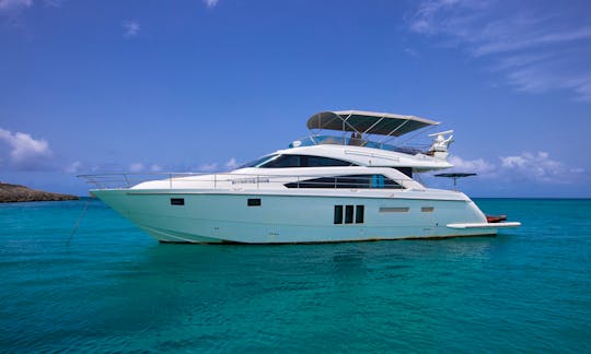 Incredible Fairline 65' Luxury Yacht for Charter in Sint Maarten