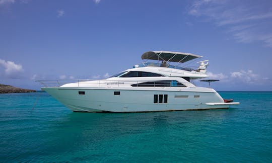 Incredible Fairline 65' Luxury Yacht for Charter in Sint Maarten