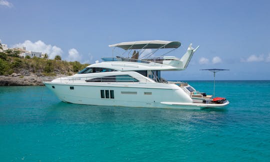 Incredible Fairline 65' Luxury Yacht for Charter in Sint Maarten