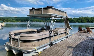 Premier 26' Double Decker Pontoon on Copake Lake for up to 15 people!