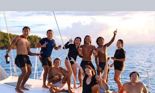 Amazing 10 People Sailing Catamaran in Siargao