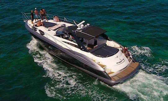Charter a 55 ft Sunseeker Motor Yacht for 15 People in Cancun optional JetSki