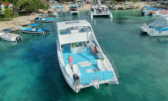 Our catamaran Funcat for the best private experience to saona island