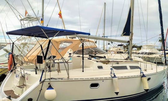 See the beauty of the south of Tenerife with  37' Jeanneau Sun Odyssey Sailboat!