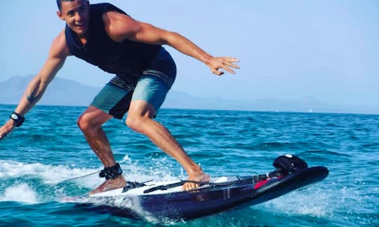 Eco-Friendly Electric Surf Board Carver X Rental in Corralejo