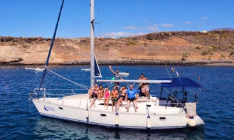 See the beauty of the south of Tenerife with  37' Jeanneau Sun Odyssey Sailboat!