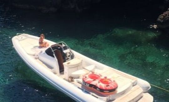 ''Charlie'' Magazzu’ MX 11 Coupe’ RIB Rental in Palermo to Egadi and Eolie