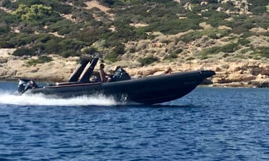 Antigo iate a motor de 35 pés na Riviera de Atenas, excursão à Ilha do Golfo Sarônico