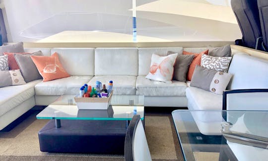 70' Uniesse Ultra Luxury Yacht for Charter in Miami Beach