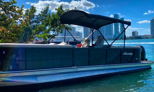 Luxury 2021 Bentley Party Pontoon Boat for Charter in Miami