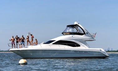 Yacht de luxe Sea Ray entièrement chargé de 46 pieds. Emplacement du pont de Brooklyn !