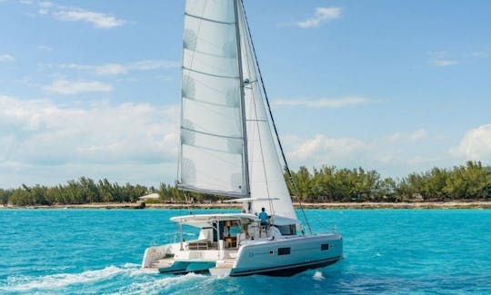 "Dynamis" Catamaran Lagoon 420 Sailing Catamaran Rental in Nikiti, Greece