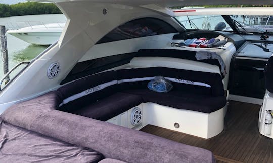 Luxury black Sunseeker 64 Yacht for Charter in Cancún, Mexico