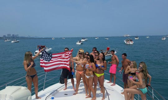 Captained Charter on 60ft Martini Sea Ray Luxury Motor Yacht in Chicago