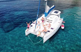 Join Us For A Full Or Half Day private Catamaran Holiday sailing Ibiza and Formentera, Spain