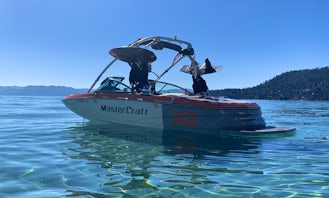 Mastercraft X2 wake/surf boat low hours like new and fully equipped with surf system, boards on Lake Tahoe!!