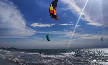 Leçon de kitesurf à Carthagène, Bolívar !