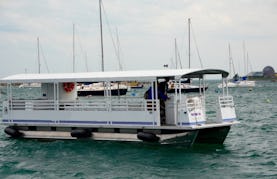 Trident 38' Pontoon Party Boat for Charter in Chicago