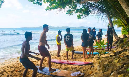 Surf Lesson in Siargao, Philippines!