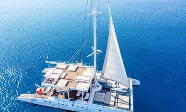 Location privée d'un catamaran à voile Fountaine Pajot Taiti 75 à Ayia Napa/Protara