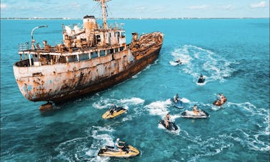 Sunken Ship Jetski Adventure in Leeward Settlement