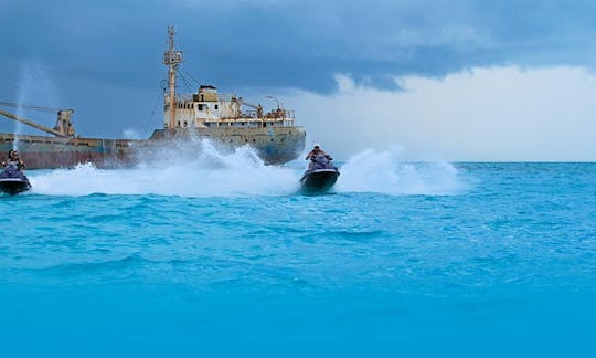 Sunken Ship Jetski Adventure in Leeward Settlement