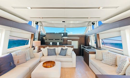 Rent a Luxury Yachting Experience! 75' Prestige in Aventura, Florida