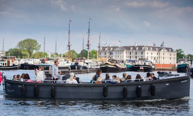 20-28 personnes : « Sunshine Canal Boat » à Amsterdam, Pays-Bas (100 % électrique)