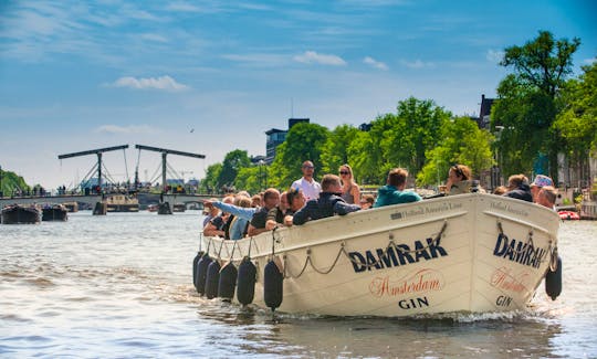 35-43 persons: 'Damrak Gin Hal Canal Boat' in Amsterdam, Netherlands (100% electric)