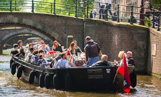 30-35 persons: 'Oceans Canal Boat' in Amsterdam, Netherlands (100% electric)