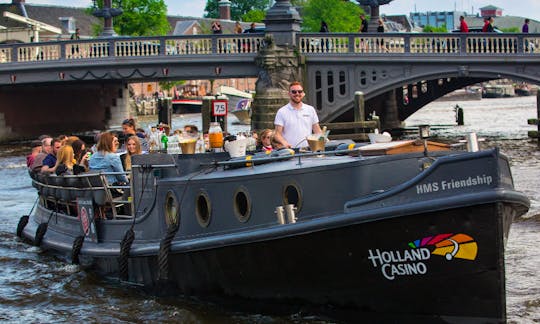 Book the 'HMS Friendship Canal Boat' in Amsterdam, Netherlands (100% electric)