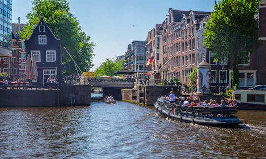 30-40 persons: 'HMS Friendship Canal Boat' in Amsterdam, Netherlands (100% electric)