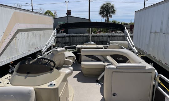 Aluguel de pontão SunChaser Craft 8520 Classic Cruise-n-Fish de 24 pés em Tampa, Flórida