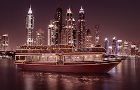 Dhow Cruise Dinner in Dubai Marina for 2 Hours!