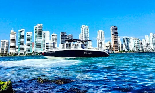 Rent our 34 Ft. Luxury Private Boat with Sundbeds in Cartagena, Colombia