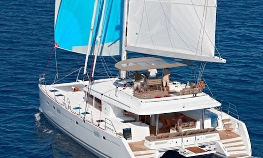 Crewed Charter Lagoon 560 Cruising Catamaran in Lavrion, Greece