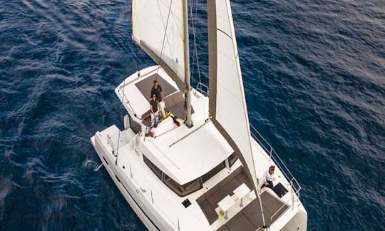 Daily and Weekly Cruises in Santorini,surrounding Islands and all the Greek Islands with Bali 4.1 Sailing Catamaran