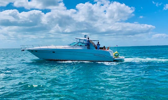 SPRING BREAKERS SPECIAL PRICE Party with style on a luxury 51’ Sea Ray Sundancer with great stereo system and pool floating platform. Reserve your yacht on the application and pay  capt/mate fuel and cleaning onboard.