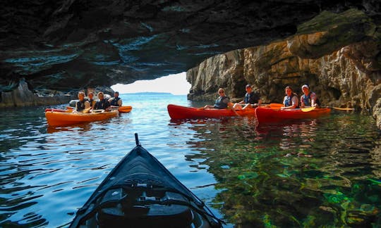 Pula Cliffs and cave kayaking