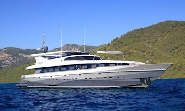 131' Power Mega Yacht Rental in Muğla, Turkey