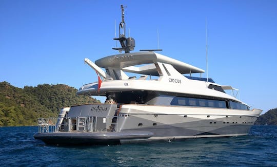 131' Power Mega Yacht Rental in Muğla, Turkey