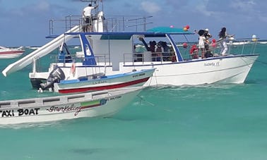 CATAMARAN ISABELLA III, BATEAU DE FÊTE, PLONGÉE AVEC TUBA, PISCINE NATURELLE, CORAUX