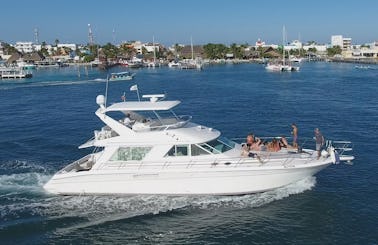 Yacht Fun Charter 55ft 15 pax Playa Mujeres - w/ optional: JetSki Paddleboard