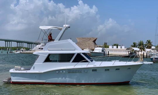 Enjoy Sightseeing Tours and Fishing Trips in Cancún, Mexico on 38' Sport Fisherman