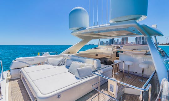 The Sunbather – 97′ Ferretti Power Mega Yacht In Miami, Florida