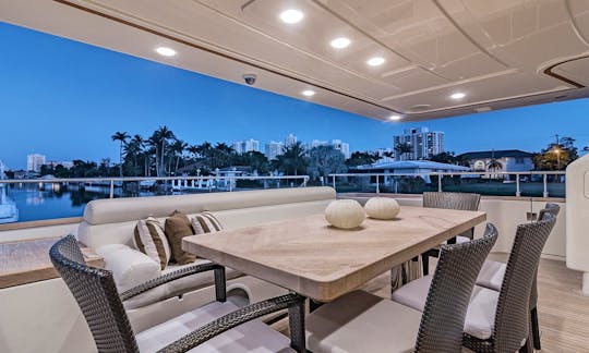 The Sunbather – 97′ Ferretti Power Mega Yacht In Miami, Florida