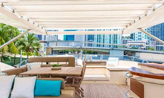 Clean Yet Elegant – 85′ Aicon Power Mega Yacht In Miami, Florida