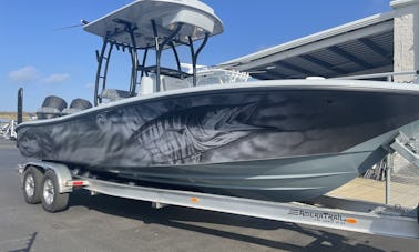 Excursions de pêche en mer hybrides à nageoire jaune de 26 pieds