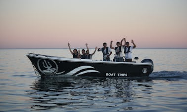 Excursion en bateau aux grottes de Benagil au coucher du soleil