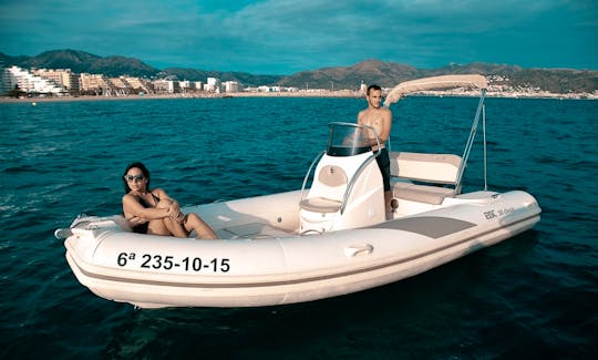 Rental of BSC-50 Pneumatic Boat for 10 People In Roses, Costa Brava